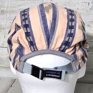 Vintage Rare Patagonia Panel Cap Hat Aztec Print Salmon Color